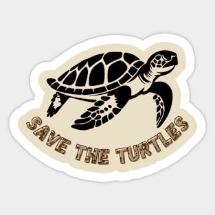 Save The Turtles Sticker